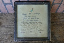 Vintage needlework sampler for sale  Johnson