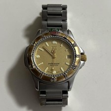 TAG Heuer Professional 200 relógio feminino 995.413A mostrador dourado pulseira de prata comprar usado  Enviando para Brazil