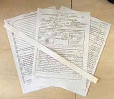 Foglio matricolare del usato  Torrita Tiberina