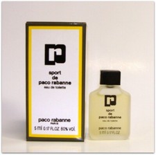 MINIATURE DE PARFUM PACO RABANNE SPORT EDT 5ml PLEINE AVEC BOITE comprar usado  Enviando para Brazil