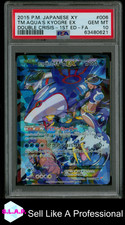 TM.AQUA'S KYOGRE EX DOUBLE CRISIS-1ST ED-FA POKEMON JAP XY 2015 006 PSA 10 comprar usado  Enviando para Brazil
