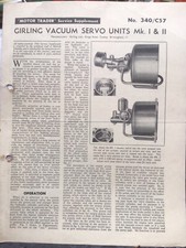 Girling vacuum servo for sale  CHESHAM