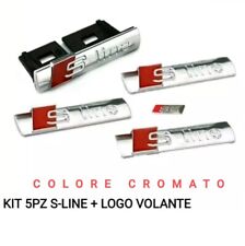 Usado, KIT 5PZ AUDI S-LINE Cromato ADESIVO LOGO STEMMA BADGE A1 A3 A4 A5 A6 Q3 Q5  comprar usado  Enviando para Brazil