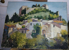 Tableau huile toile d'occasion  Bardos