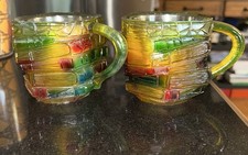 (2) Caneca de café expresso vintage acrílica colorida 6 oz. Canecas coloridas novidade comprar usado  Enviando para Brazil