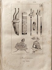 Lithographie chine armes d'occasion  Descartes