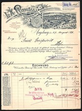 Rechnung augsburg 1899 gebraucht kaufen  Berlin