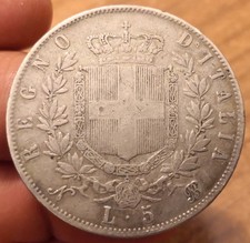 Moneta lire 1864 usato  Olbia