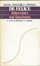 Intervista sul fascismo. usato  Italia