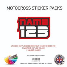 Motocross personalised name for sale  PAISLEY
