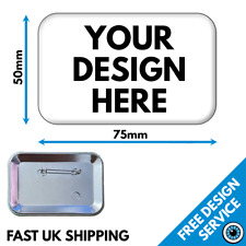 Rectangular custom badges for sale  LINCOLN