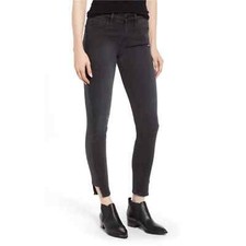 Jeans jeans stretch FRAME Maternity Le Skinny Dunlop revestido smoking preto tamanho 25 comprar usado  Enviando para Brazil