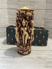 Vela de cera vintage alemã esculpida à mão 12" comprar usado Vela de cera vintage alemã esculpida à mão 12" comprar usado  Enviando para Brazil