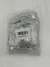 Cortinas de fundo de lantejoulas prata 2 pés X 8 pés 2 painéis glitter cabine de fotos cenários comprar usado  Enviando para Brazil