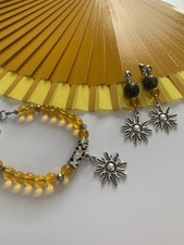Yellow jewellery earrings for sale  SOLIHULL