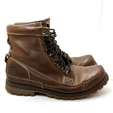 Botas Timberland Earthkeepers originais masculinas tamanho 9.5 couro marrom 15551, usado comprar usado  Enviando para Brazil