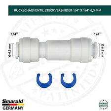 Steckverbinder mit Rückschlagventil 1/4" x 1/4" Umkehrosmose Filter Aquarium comprar usado  Enviando para Brazil