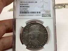 Moeda resistente limpa 1821 D CG México 8 reais Durango Ngc XF detalhes comprar usado  Enviando para Brazil