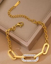 Edelstahl armband 18kt gebraucht kaufen  Mülheim an der Ruhr