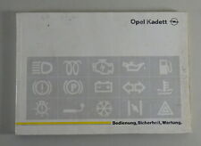 Manual De Instrucciones Opel Kadett E Incl GSI + Cabriolet Fecha 12/1989 comprar usado  Enviando para Brazil