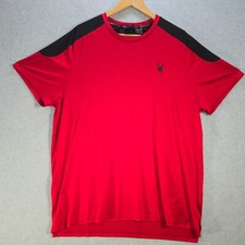 Camisa Spyder Masculina Tamanho XL Vermelha Preta Desempenho Ativo Pro Web Absorção de Umidade comprar usado  Enviando para Brazil