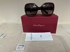 Óculos de sol Salvatore Ferragamo SF781S 604 borgonha/marrom degradê novo na caixa comprar usado  Enviando para Brazil