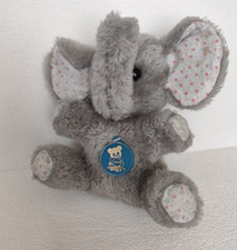 1983 Musical ELEFANTE Pelúcia Wind-up Música Cinza Bicho de Pelúcia Vintage comprar usado  Enviando para Brazil