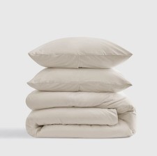 Conjunto de Capa de Edredom Quince Classic Orgânica Percale King Cal King Sand Novo sem etiquetas Caixa Aberta comprar usado  Enviando para Brazil