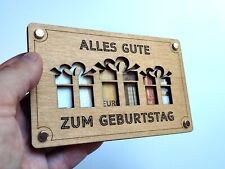 Holz geldgeschenk karte gebraucht kaufen  Meschede