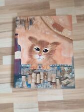Katzenbild acryl malerei gebraucht kaufen  Oppenheim