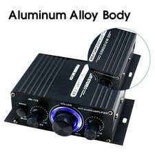 AK170 12V Mini 400W HIFI Amplificador de Áudio Estéreo Digital Amplificador FM em AMP C comprar usado  Enviando para Brazil