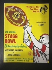 1973 Stagg Bowl Championship Game Wittenburg Juniata Futebol RARO comprar usado 1973 Stagg Bowl Championship Game Wittenburg Juniata Futebol RARO comprar usado  Enviando para Brazil