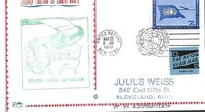 First Jet Airmail Flight New York (ONU) - São Francisco 22 de março de 1959 AAMC#J50u comprar usado  Enviando para Brazil