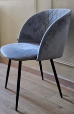 Chaises velours gris d'occasion  Ronchin