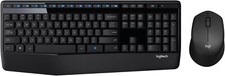 Combo de teclado e mouse sem fio Logitech MK345 com descanso para as mãos PC laptop Mac -Preto comprar usado  Enviando para Brazil