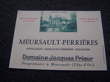 Wine label meursault d'occasion  Expédié en Belgium