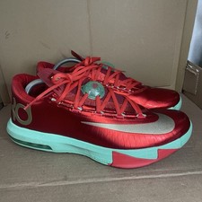 Tênis de basquete Nike masculino KD 6 Natal masculino tamanho 11 vermelho/verde 599424-601 comprar usado  Enviando para Brazil