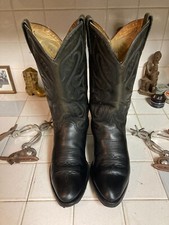 BOTAS DE COWBOY RÚSTICAS RUDEL WESTERN ROCKABILLY COURO PRETO 8,5 EE MEX 27,5 EE comprar usado  Enviando para Brazil