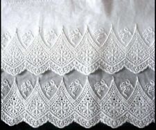 Usado, Nova Fronha de Renda Bordada Algodão Branco Padrão Queen King Travesseiro Sham 6# comprar usado  Enviando para Brazil