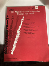 117 Melodious and Progressive Studies for Flute World's Favorite Series #138, usado comprar usado  Enviando para Brazil