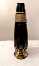 Schwarze glas vase gebraucht kaufen  Plauen