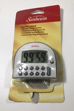 Temporizador digital Sunbeam 91640 99 minutos 59 segundos contagem regressiva/contagem regressiva branco cinza comprar usado  Enviando para Brazil