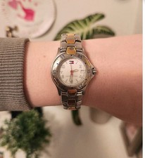 Relógio vintage Tommy Hilfiger tom prata feminino/senhoras designer retrô comprar usado  Enviando para Brazil