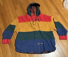 Usado, Jaqueta com capuz Prides Landing vintage anos 90 xadrez forrada com zíper colorblock comprar usado  Enviando para Brazil