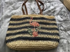 Straw beach bag for sale  LANCASTER