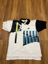 PRÉ-AMADO AUTÊNTICO VINTAGE RARO NIKE CHALLENGE COURT AGASSI POLO MASCULINO TAMANHO M ﻿ comprar usado  Enviando para Brazil