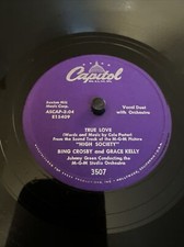 Capitol 78 RPM Bing Crosby & Grace Kelly / Frank Sinatra  - True Love 3507 V++ comprar usado  Enviando para Brazil