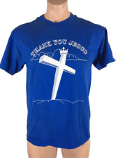 Camisa Jesus Vintage 1993 Tamanho M Obrigado Jesus Há Um Deus Azul Real comprar usado  Enviando para Brazil