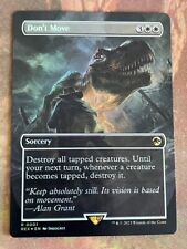 1x FOIL BORDERLESS DON'T MOVE - Jurassic Park - MTG Magic the Gathering comprar usado  Enviando para Brazil
