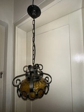 Vintage hängelampe schmiedeei gebraucht kaufen  Landshut